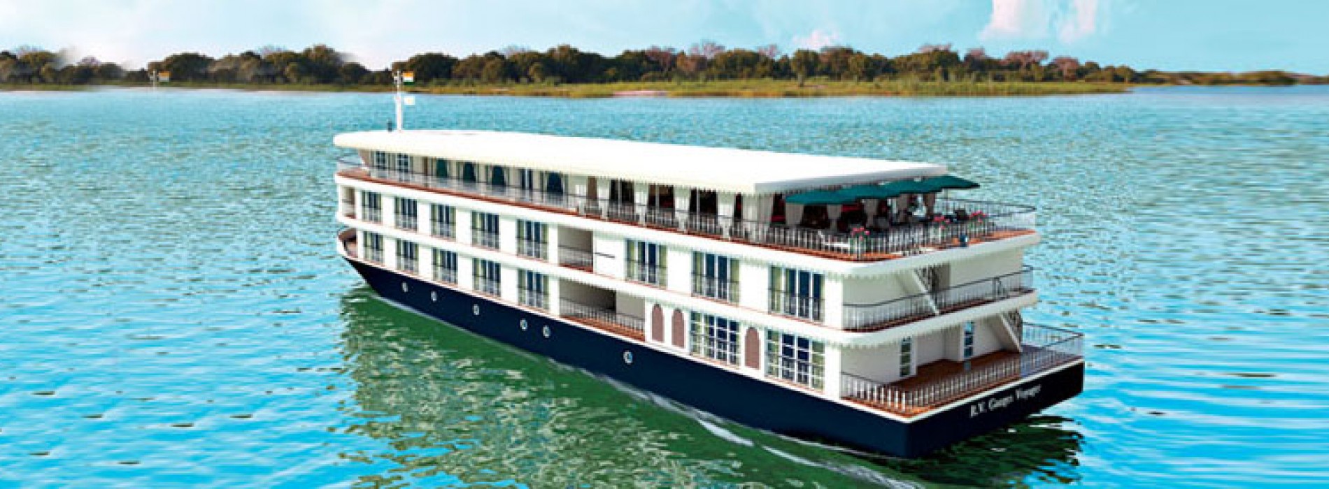 Luxury cruise liner to Varanasi and Dhaka