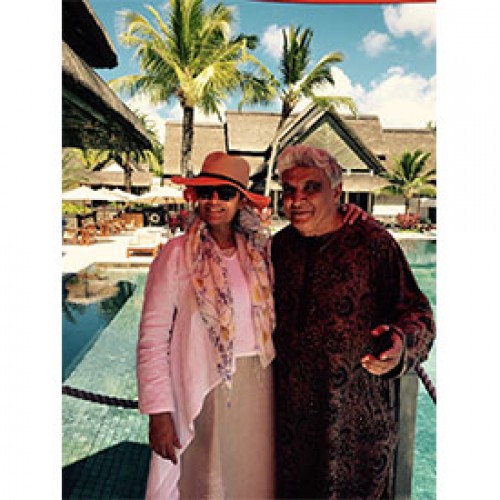 Constance Le Prince Maurice hosts star couple Shabana Azmi and Javed Akhtar