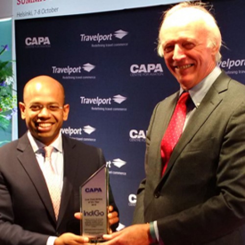 IndiGo pronounced ‘CAPA Global Low Cost Carrier of the Year’ at World Aviation Summit 2015