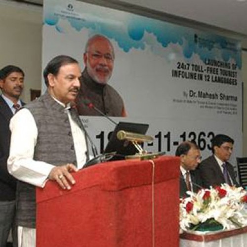 Dr. Mahesh Sharma launches 24×7 toll free tourist Infoline in 12 international languages