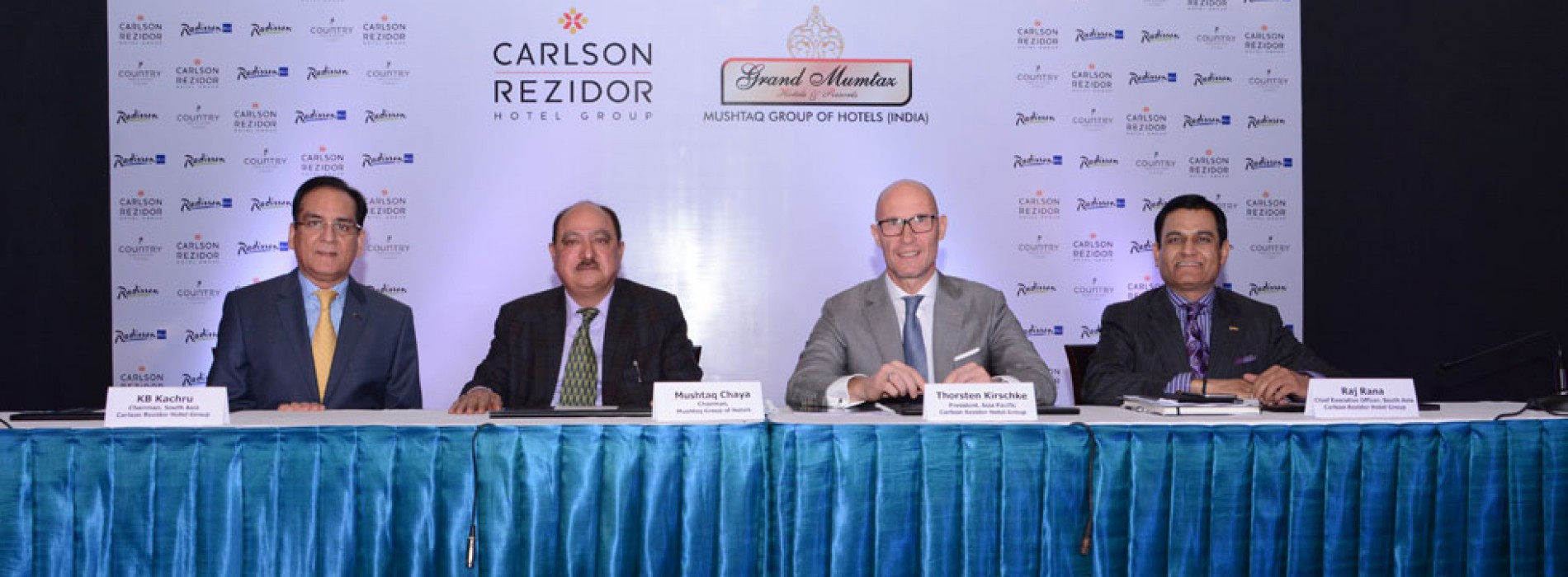 Carlson Rezidor hotel group signs seven hotels in Jammu and Kashmir in a multiple-property deal comprising 817 rooms