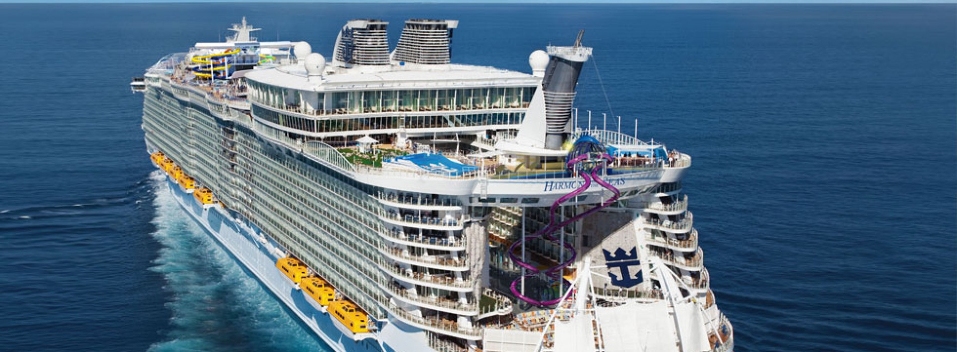 Maiden voyage of Harmony of the Seas, the world’s largest cruise ship