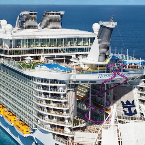 Maiden voyage of Harmony of the Seas, the world’s largest cruise ship