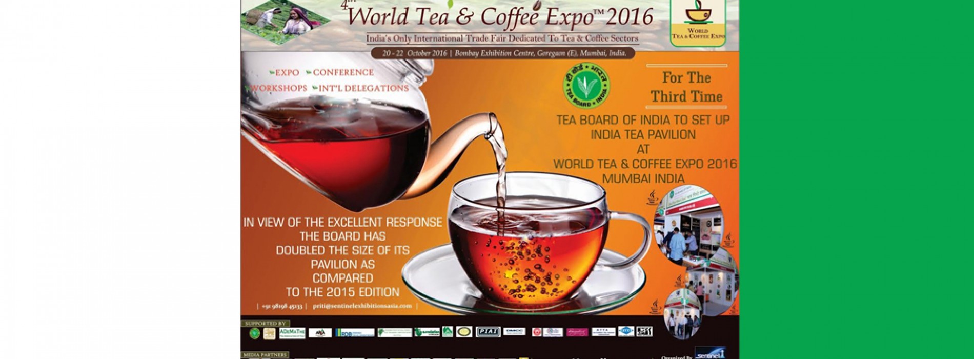Tea Board of India partners with World Tea Coffee Expo Mumbai