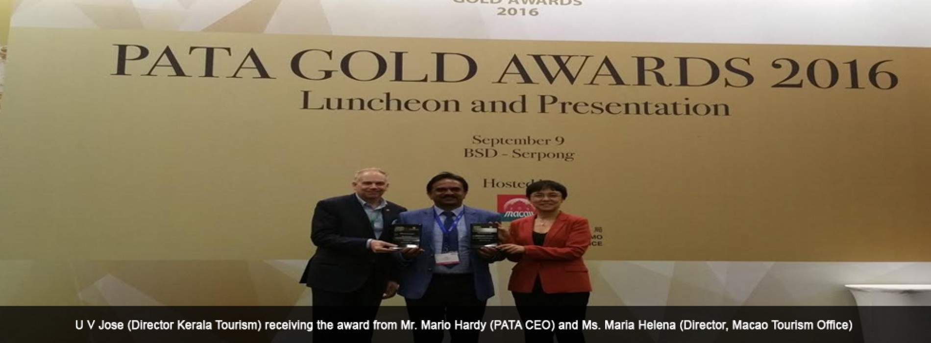 Gold Rush for Kerala Tourism at PATA awards