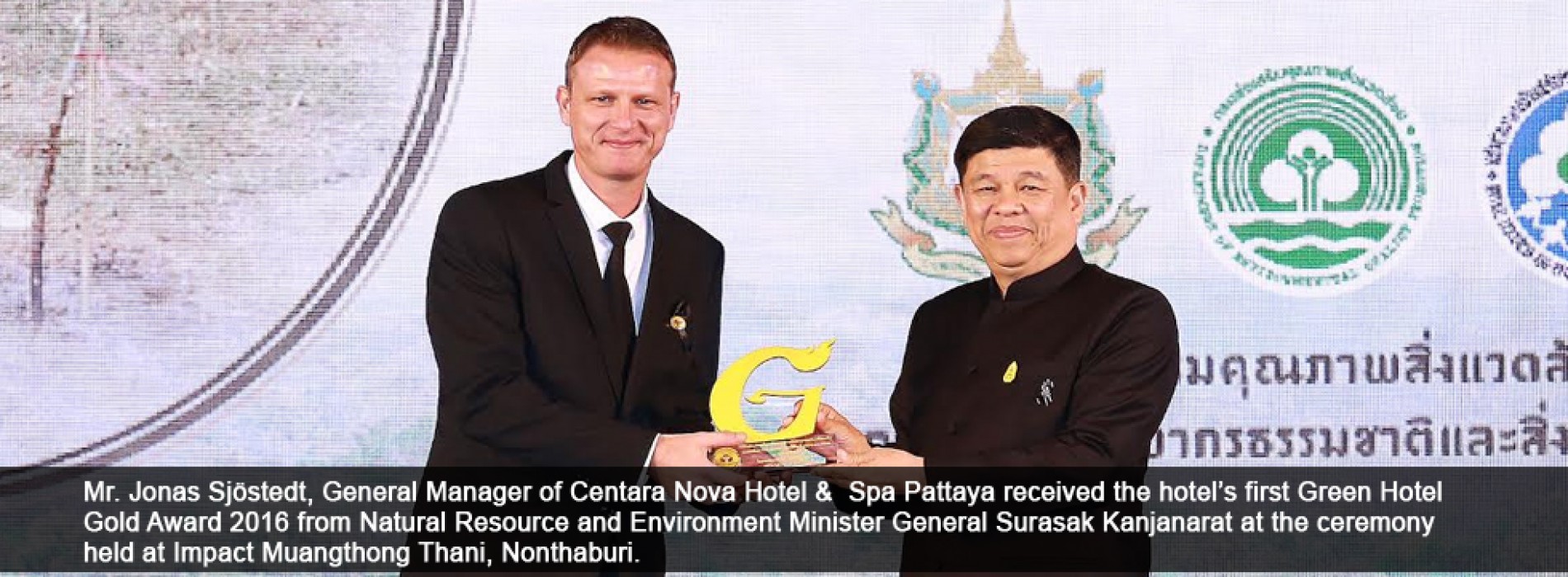 Centara Nova Hotel & Spa Pattaya took home Green Hotel Gold Award 2016