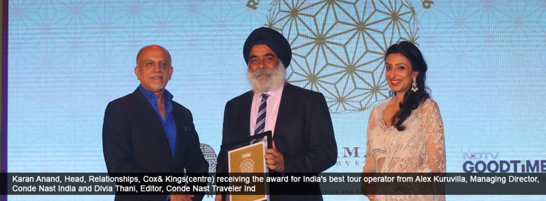 Cox & Kings voted ‘India’s favourite Tour Operator at Conde Nast Traveller India Readers’ Travel Awards 2016