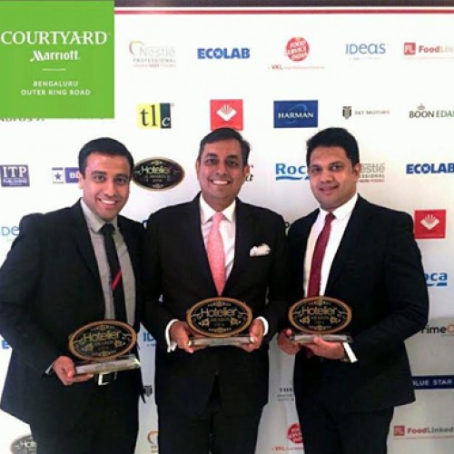 Courtyard by Marriott and Fairfield by Marriott Outer Ring Road, win at the ‘Hotelier India Awards’ 2016