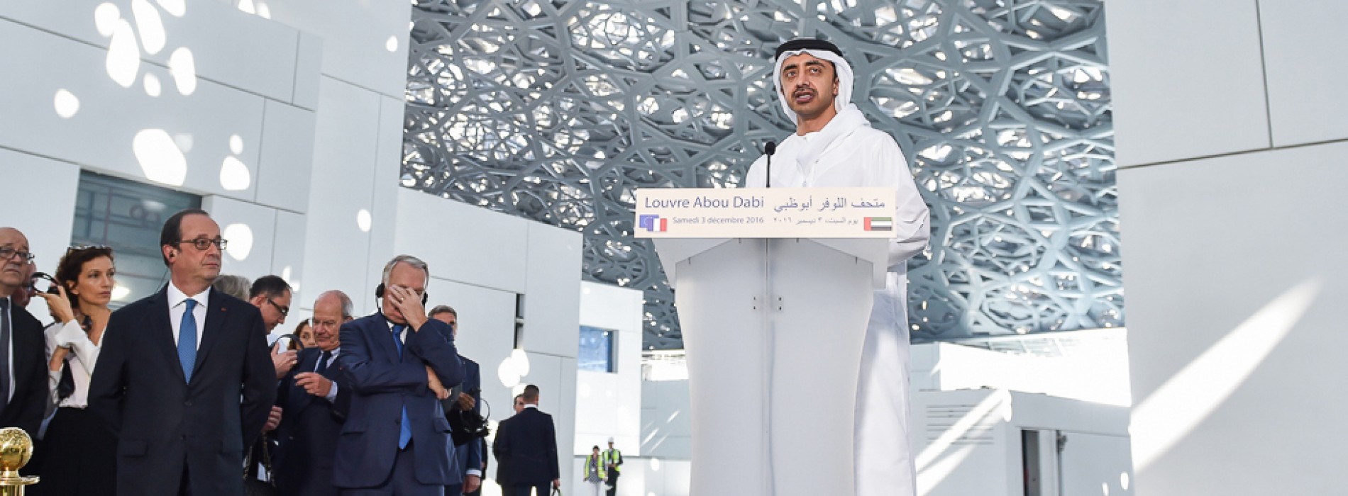 French President tours Louvre Abu Dhabi