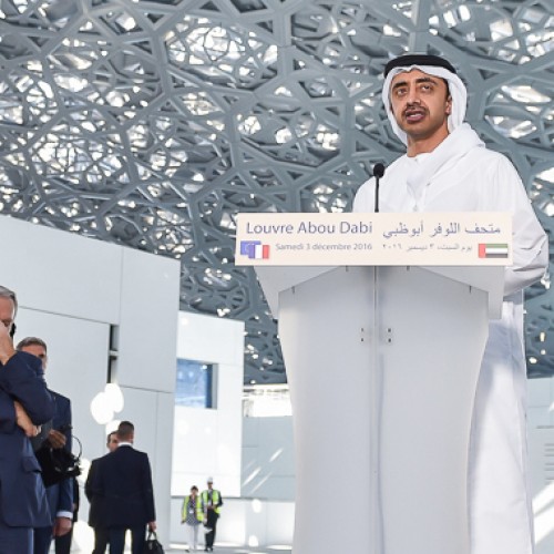 French President tours Louvre Abu Dhabi