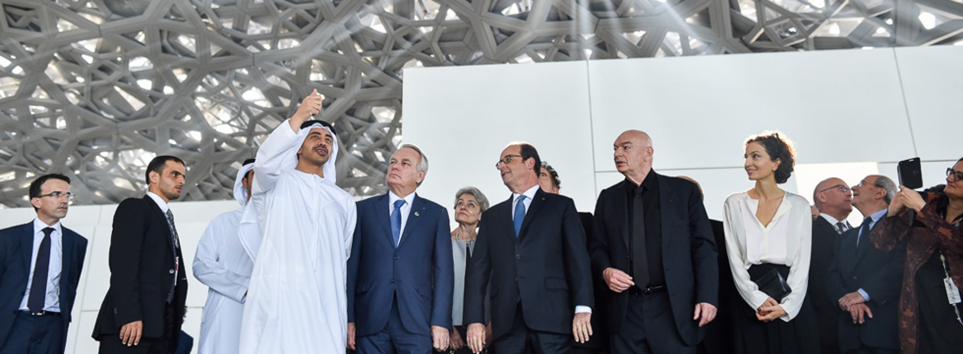 French President tours Louvre Abu Dhabi