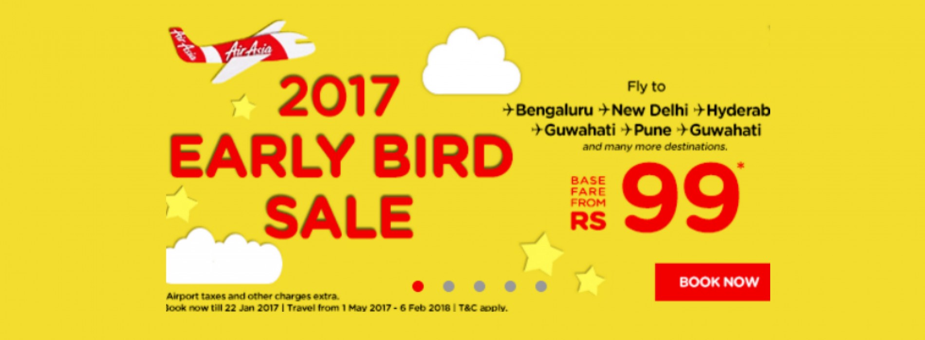 AirAsia launches Early Bird Sale with tickets starting at Rs 99