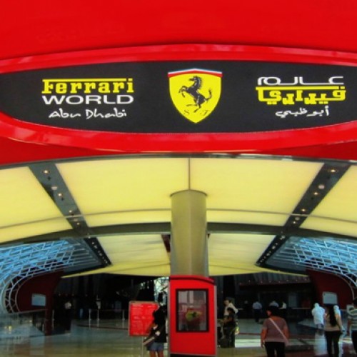 Drive around Yas Island in a Ferrari