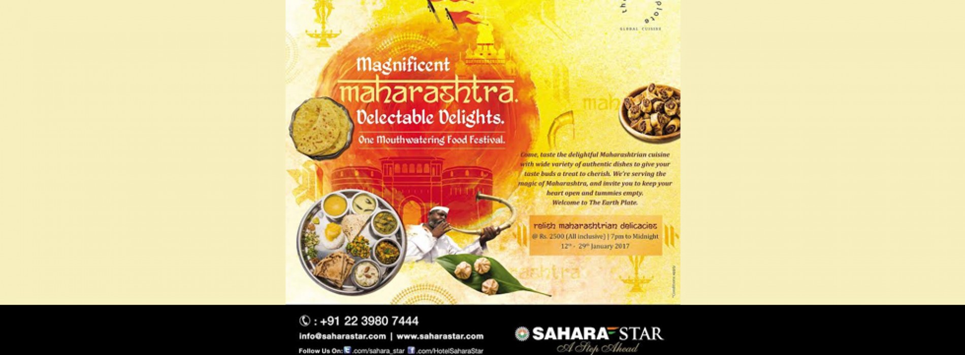 Indulge in the delectable Maharashtrian delicacies at Hotel Sahara Star
