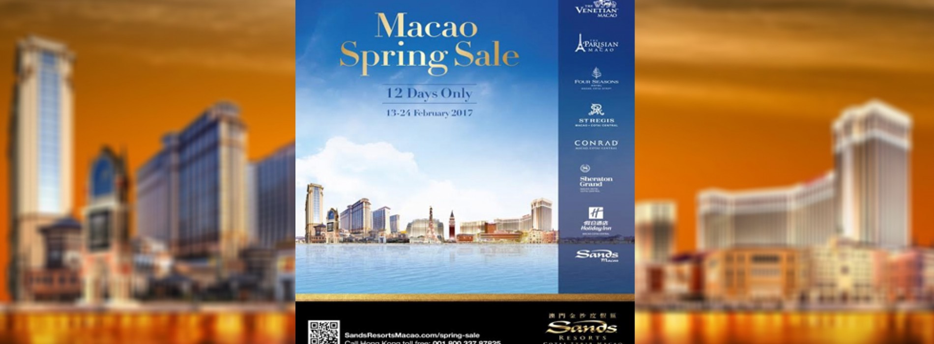 Limited-Time offers at  Sands Resorts Macao and Sands Macao