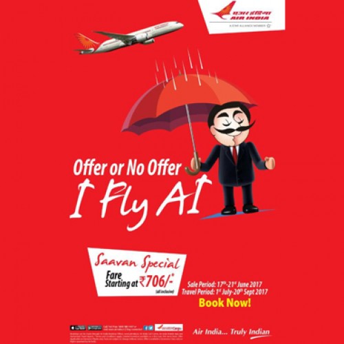 Air India offers ‘Saavan Special’ sale with tickets starting Rs. 706
