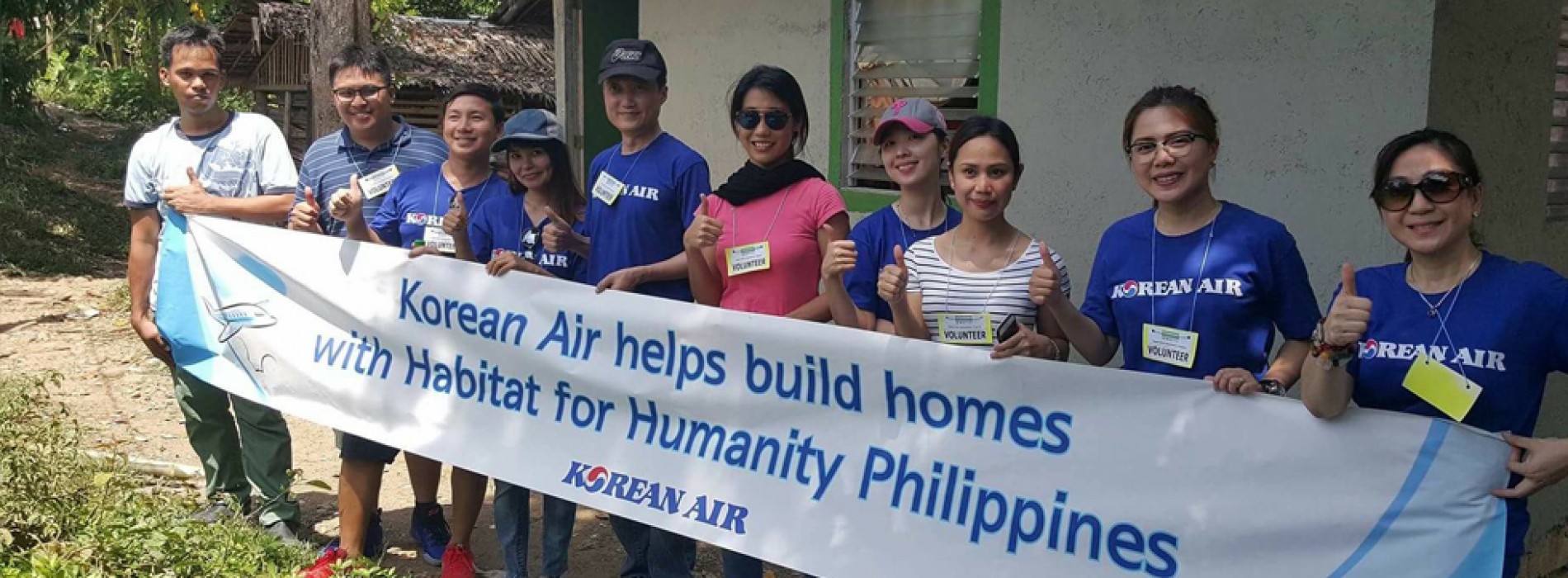 Korean Air supports home building program for the fifth year