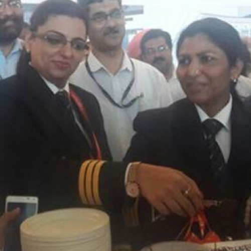 Air India’s maiden direct flight to Stockholm with all women crew