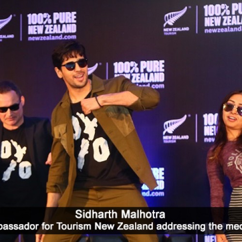 Bollywood actor Sidharth Malhotra recalls his New Zealand escapades to the Pune media