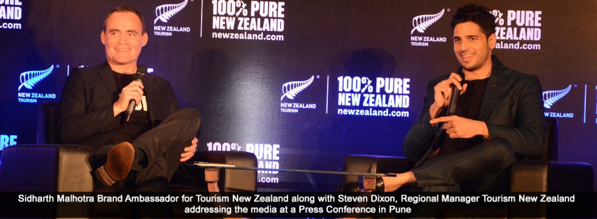 Bollywood actor Sidharth Malhotra recalls his New Zealand escapades to the Pune media