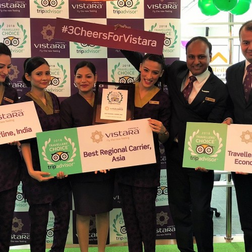 Vistara bags top honours in TripAdvisor’s Travellers’ Choice Awards