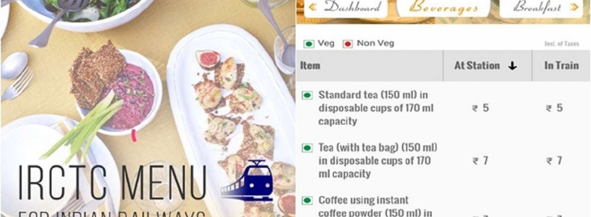IRCTC launches ‘Menu on Rail’ app
