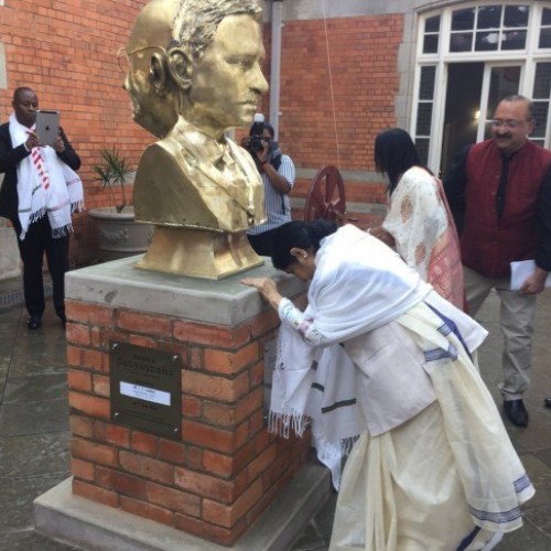 Sushma Swaraj commemorates Gandhi Train Incident in South Africa