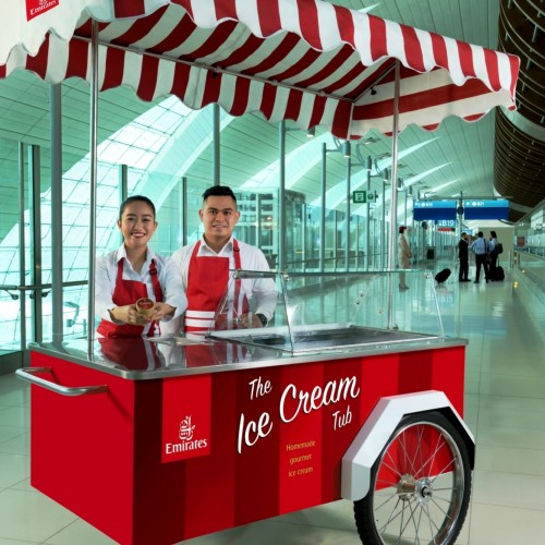 Summer just got cooler with Emirates’ complimentary ice cream service