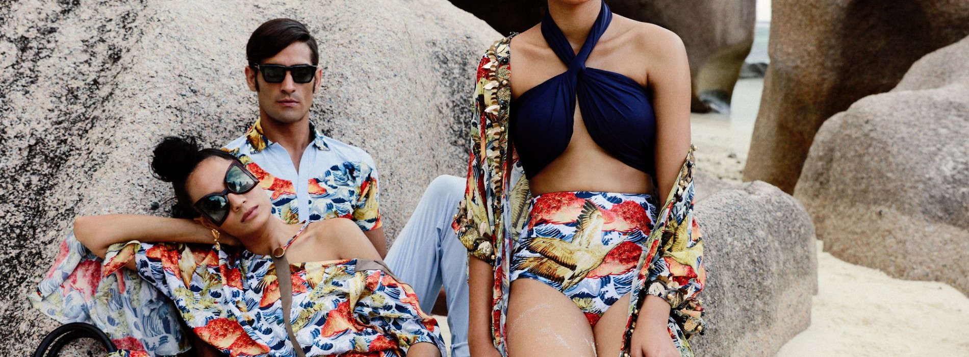 Designer duo Shivan and Narresh shoot their new Seychelles inspired collection in the beautiful islands
