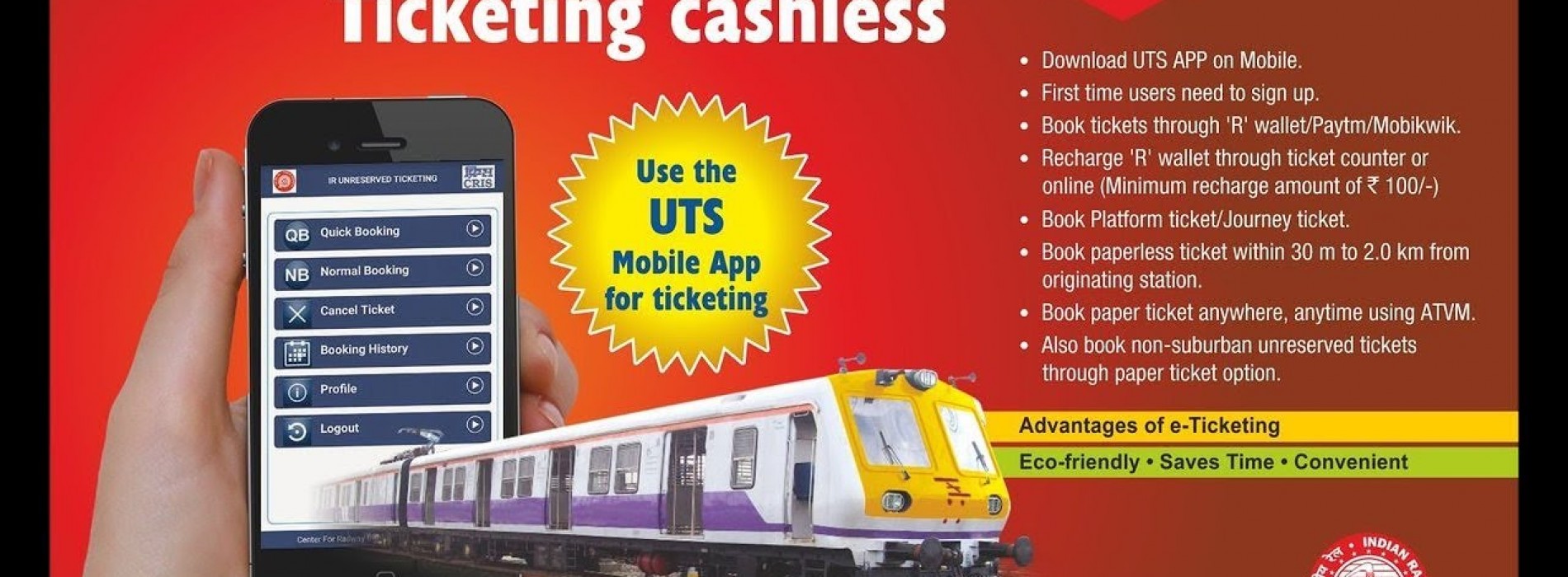 Indian Railways launches mobile app to book unreserved tickets