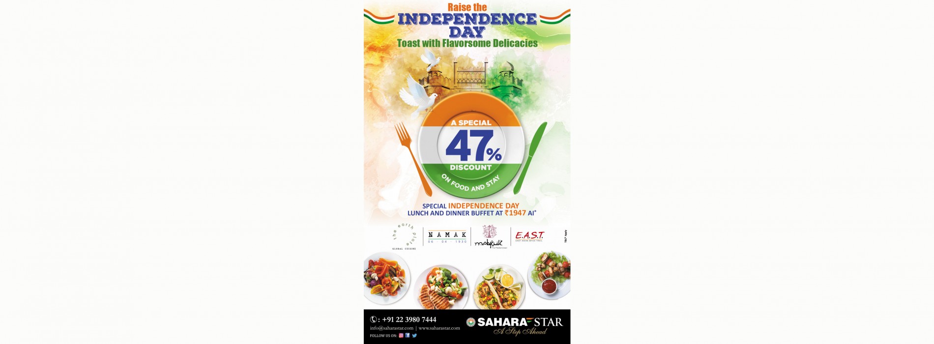 Hotel Sahara Star offers Independence Day deal