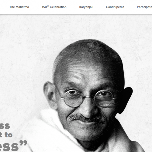 President of India launches the logo and web portal to commemorate 150th birth anniversary of Mahatma Gandhi