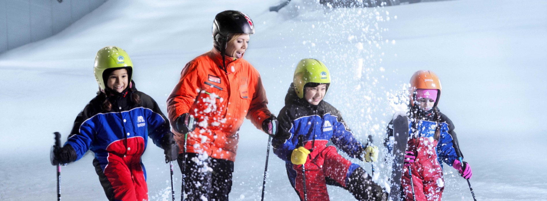 Down through the Snow at Ski Dubai