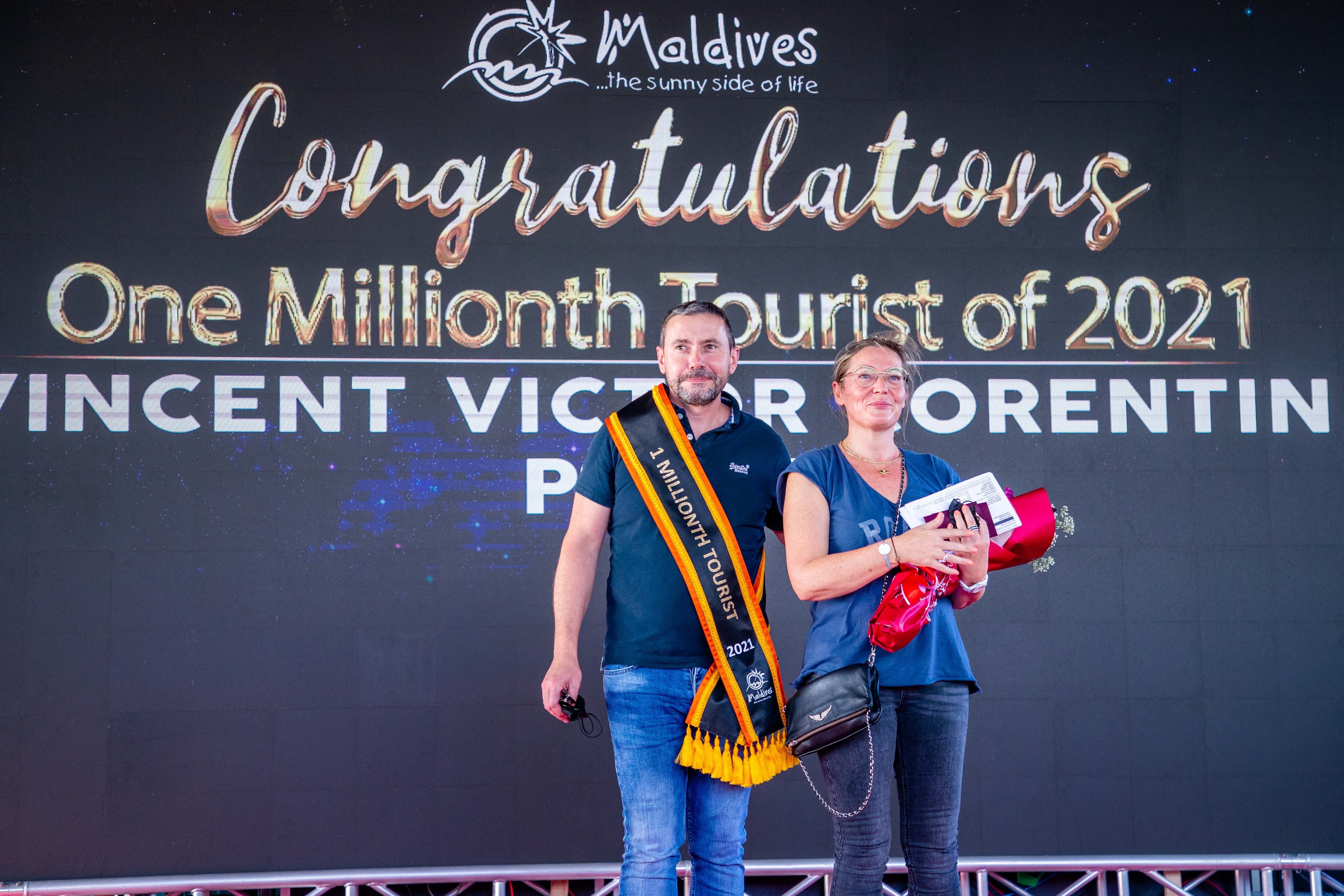 Maldives welcomes the 1 Millionth Tourist 1 1