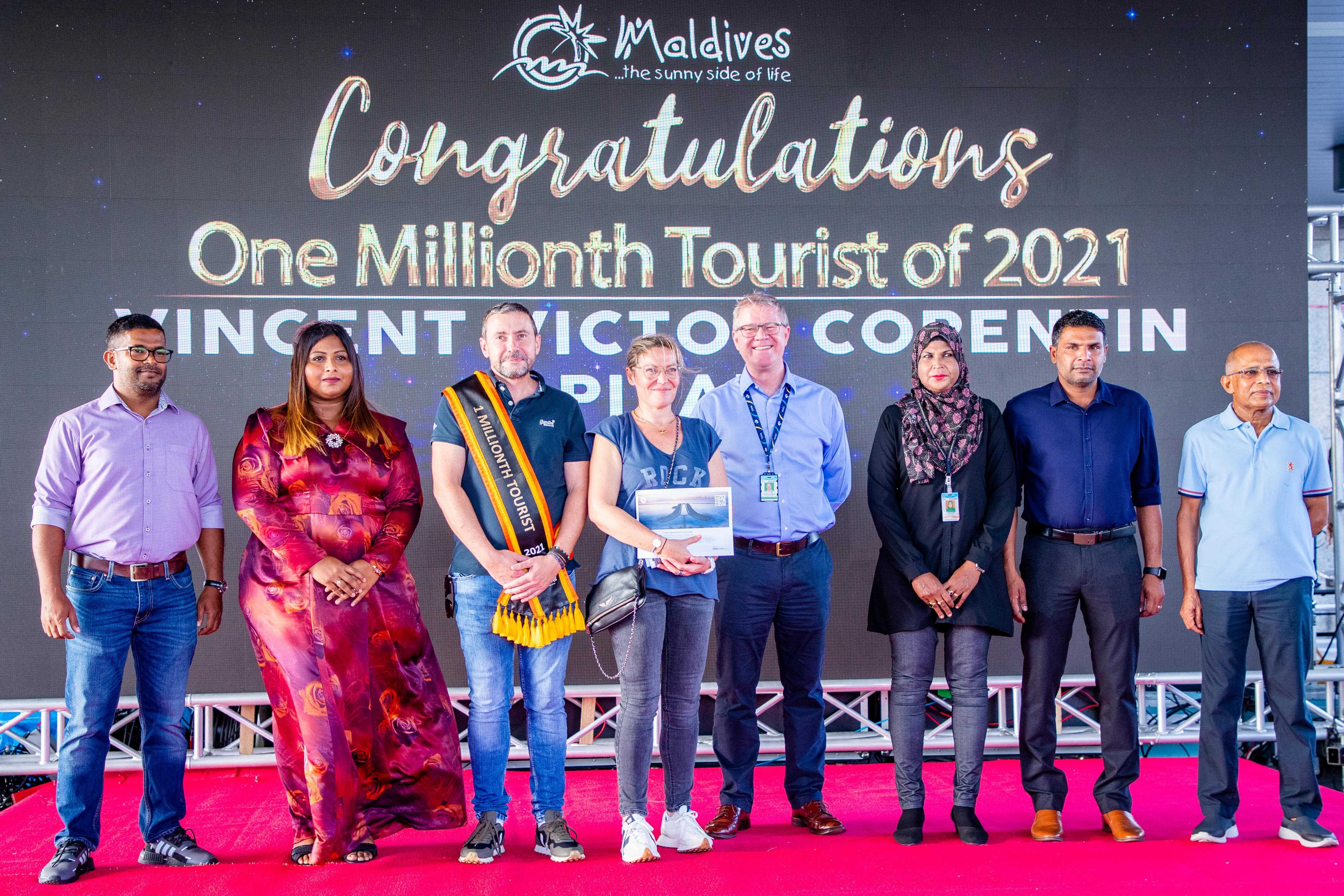 Maldives welcomes the 1 Millionth Tourist 2 1